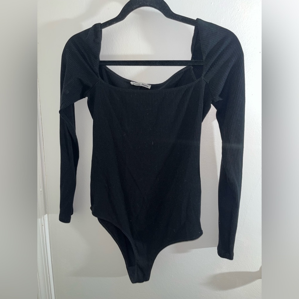 Reformation Gaia Black Ribbed Bodysuit - Picture 10 of 13